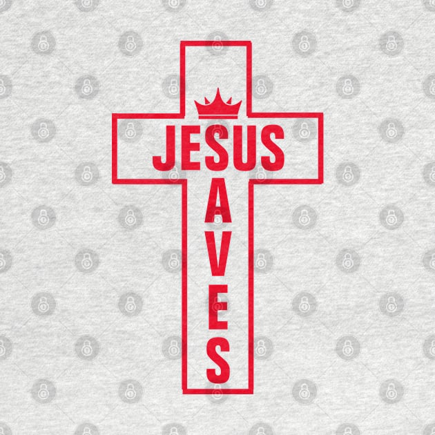 Jesus Saves - Christian by ChristianShirtsStudios